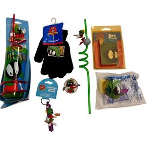 9 Pc 90s Vintage Lot Marvin Martian Looney Tunes Memorabilia Items New